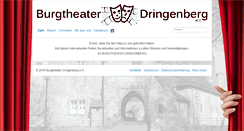 Desktop Screenshot of burgtheater-dringenberg.de