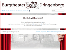Tablet Screenshot of burgtheater-dringenberg.de